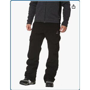 Gerry Men's Stretch Snow Pants, Small, Black, Polyester/Spandex